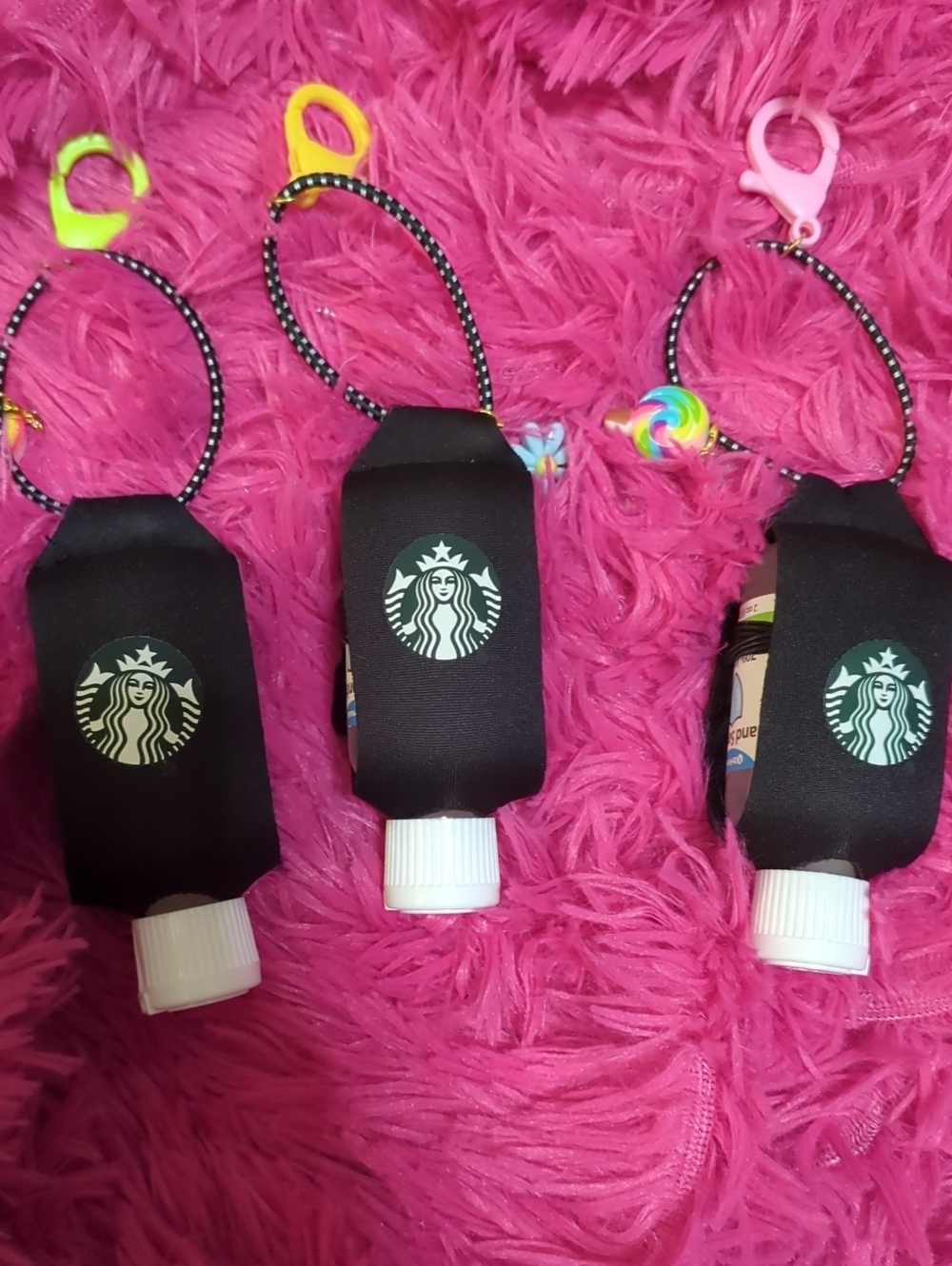 Starbucks Black Hand Sanitizer Wrist Holder